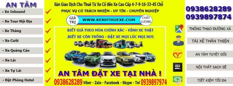 banner Kenh Cho Thue xe Du Lich co bang gia xe 4 7 16 29 35 45 cho tai Tp hcm-Hanoi-Da Nang-Nha Trang-Mui ne-Da Lat-Phu Quoc-Can Tho-Vung Tau-Binh Duong-Long An-Tien Giang